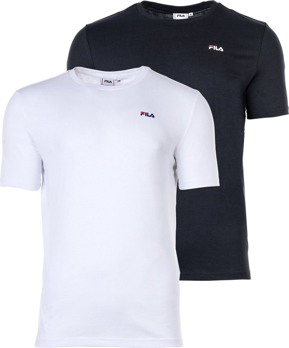 Fila Kurzarmshirt Brod Tee Double Pack -Bright -XL Zwart