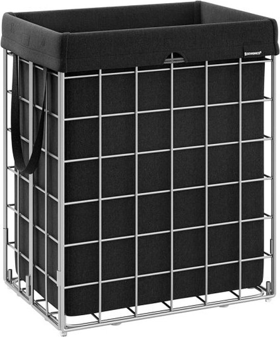 Panier à Linge Pop-up Pliable - Organisateur En Maille Avec Poignée Et Poche, Pour Salle De Bain, Voyage, Rangement Facile