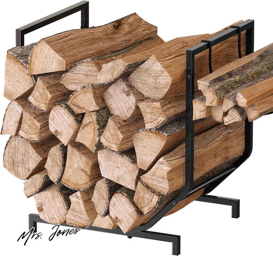 COSTWAY Brandhoutrek Van Metaal, Met Stabiele Sokkel En Handgrepen Brandhoutstandaard Voor Binnen Buiten 43 X 32 5 40 Cm 783174915