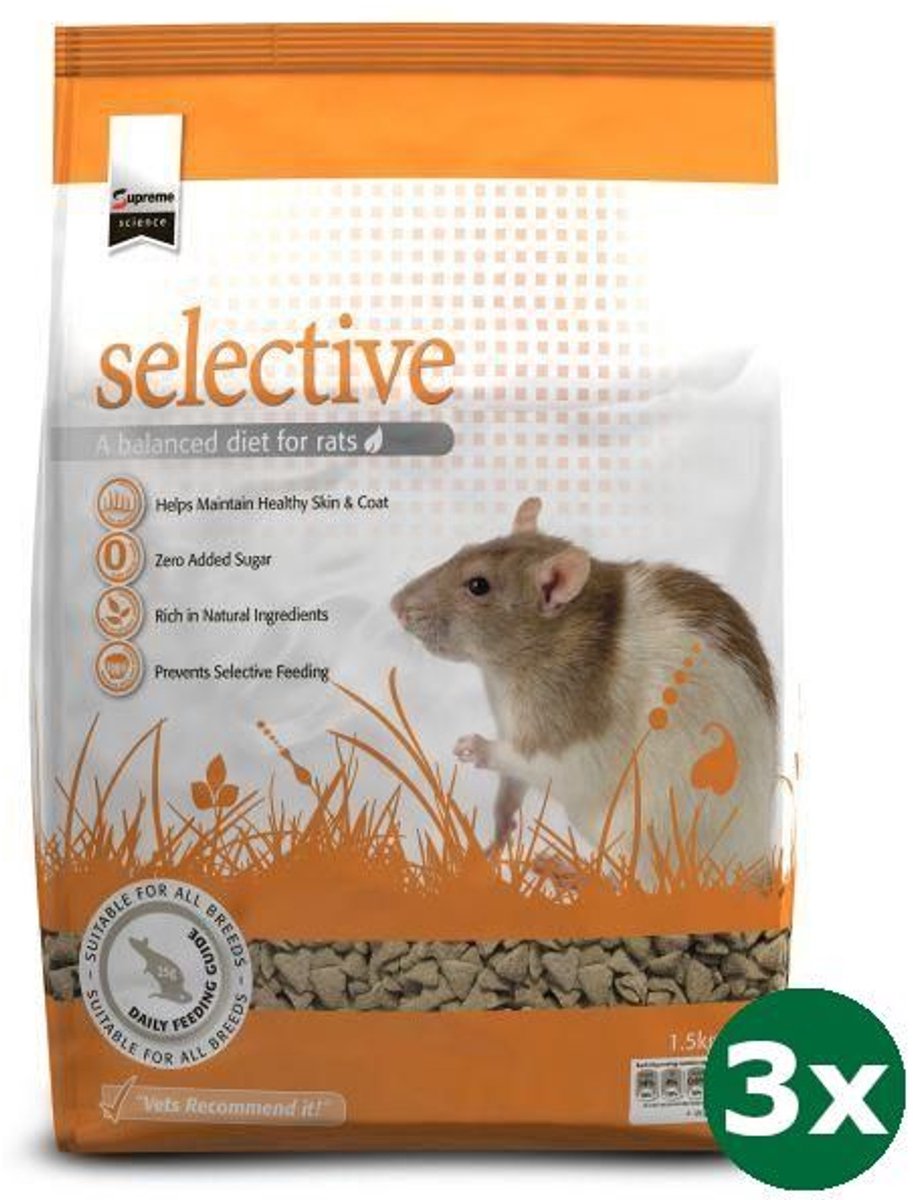 3x1,5 kg Supreme science selective rat / mouse