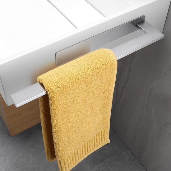 Handdoekhouder voor de badkamer, handdoekenrek, mat zwart, met