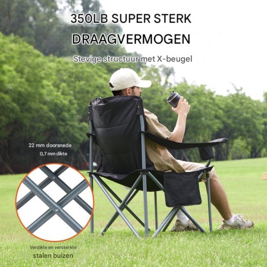 Campingstoel - Vouwstoel - Visstoel - Strandstoel - Opvouwbaar van Camp — afbeelding 5