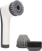 Set de brosses de nettoyage électriques Cleanrite - Brosse à récurer électrique - Pour salle de bain - Wit