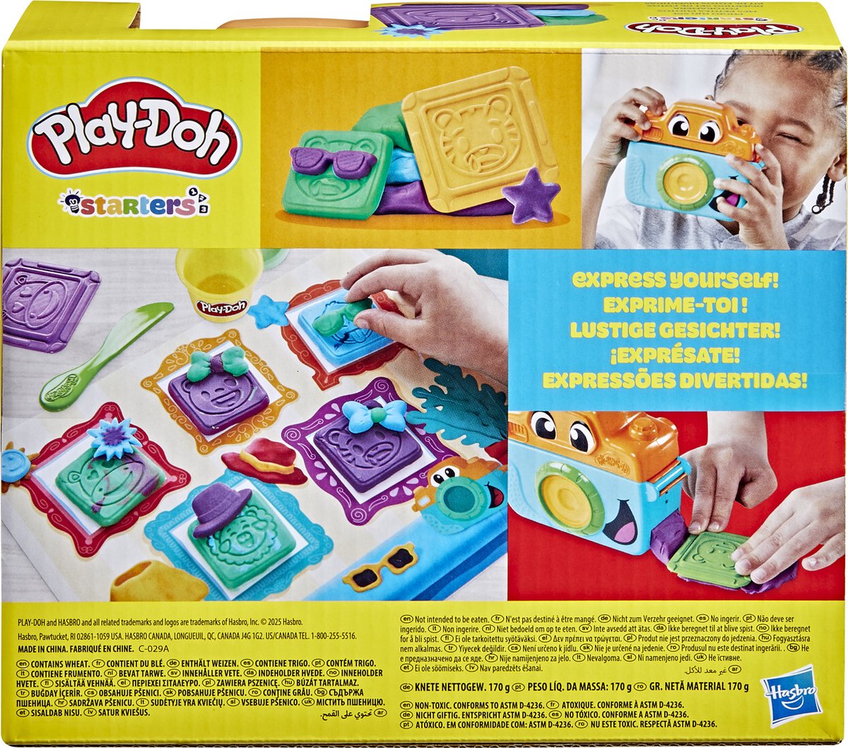 Play-Doh Fotoplezier Voor Beginners Speelset - Boetseerklei - Speelgoedcamera - 3 Play-Doh Potjes - Knutselen voor kinderen — afbeelding 7