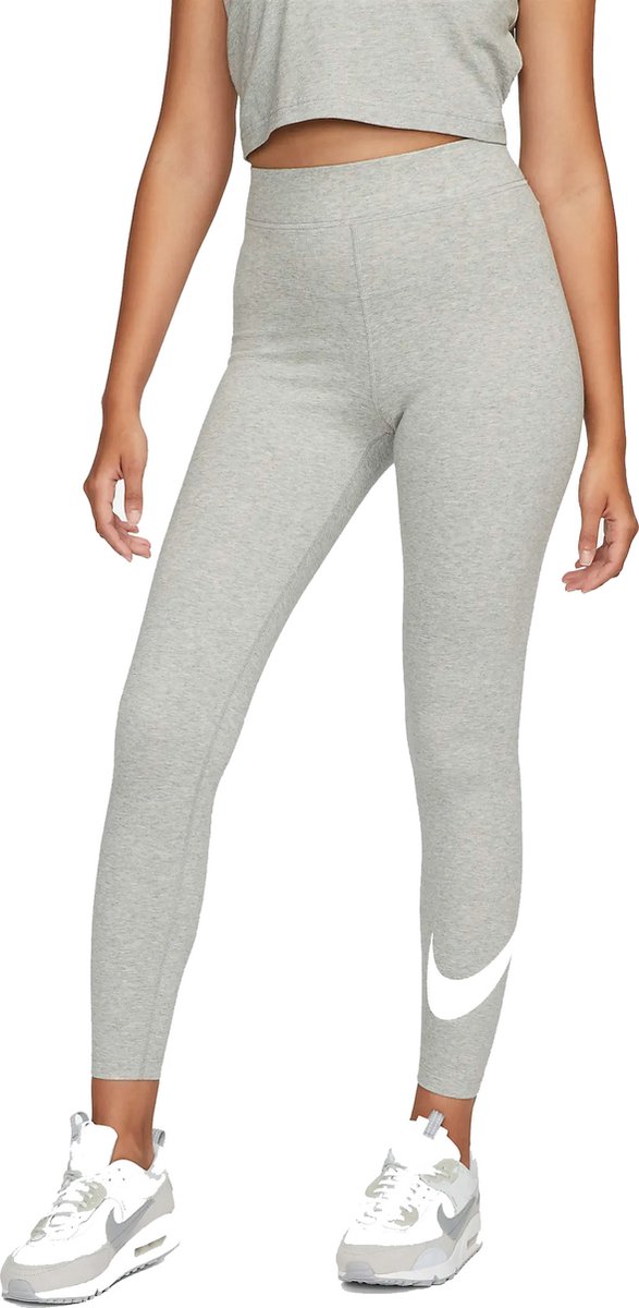 Nike W NSW NK CLSC GX HR TGHT SWSH Dames Sportlegging Grijs