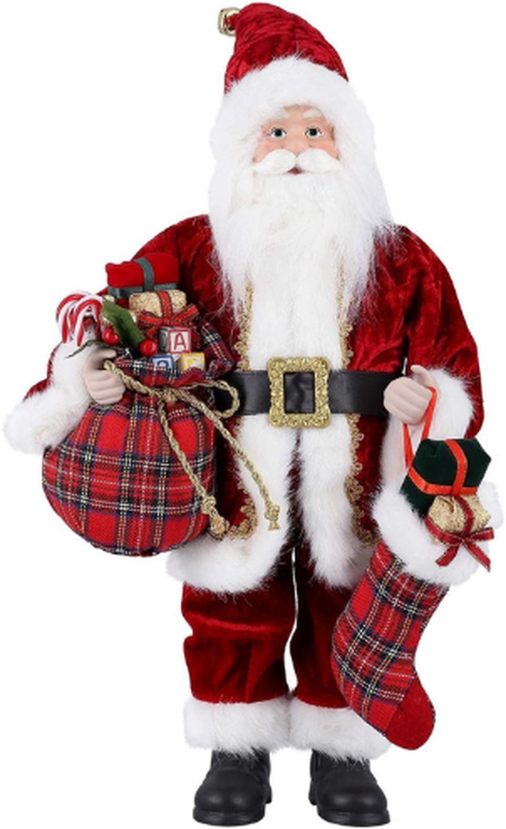 Kerstman 17 Inch 43,5 Cm Hoogte - Kerstmannen Seizoensgebonden Kerst - Kerstboom Decoratie - Kerstboom Versiering - Cadeau Feest