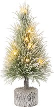 J-Line décoration Sapin De Noël Neige - artificiel - vert - small - LED