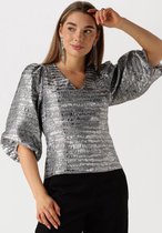 Minus Msmelbi V-neck Blouse Dames - Jurken - Grijs - Maat 36
