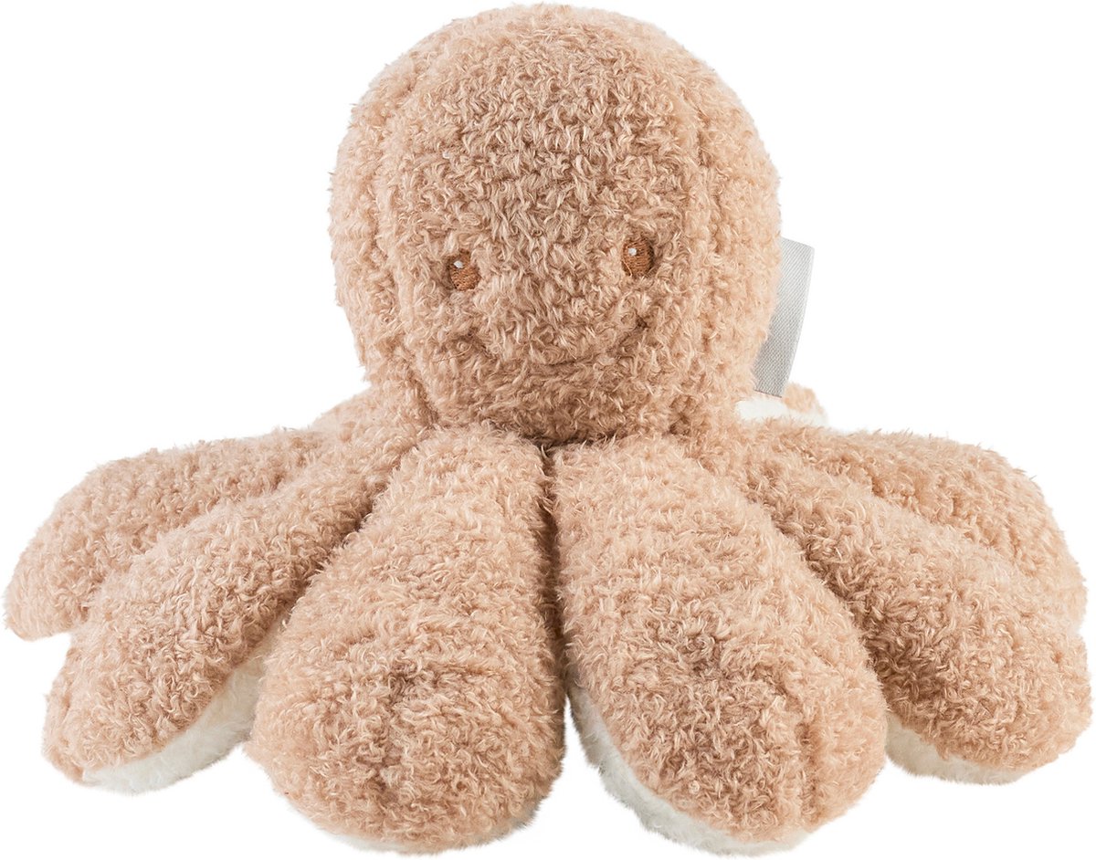 Nattou TEDDY Knuffel - Octopus - 20 cm - Karamel