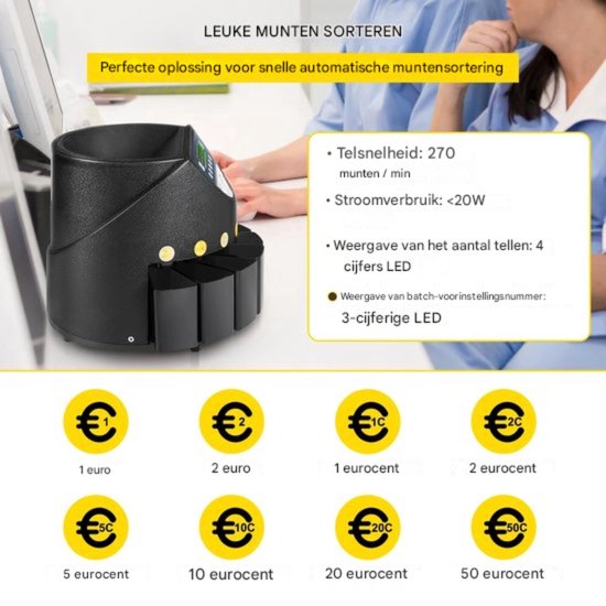Safescan 1250 munttelmachine kopen? [Officiële Dealer Safescan 1250 munttelmachine kopen? [Officiële Dealer