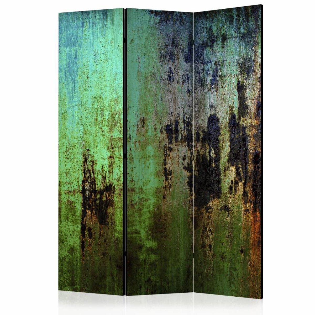 Vouwscherm / Kamerscherm - Groene mysterie 135X172cm , gemonteerd geleverd dubbelzijdig geprint