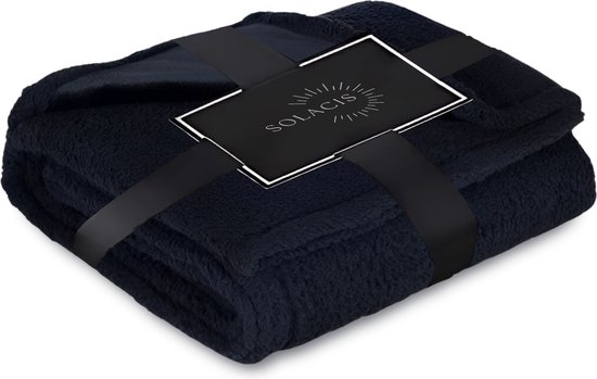 Blanket Solacis Love - Couverture imperméable - Pour lit - Rendez-vous amoureux - Sexe - Intime - Zwart - 100x145cm - Must pour la chambre !