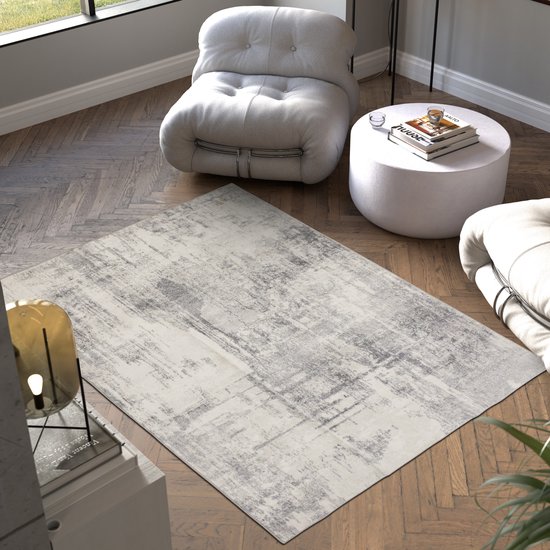 tectake® Vintage design tapijt - Laagpolig vloerkleed voor woonkamer, kinderkamer, slaapkamer of hal - Wasbaar - Div. afmetingen - 160x230cm - beige tectake® Vintage design tapijt - Laagpolig vloerkleed voor woonkamer, kinderkamer, slaapkamer of hal - Wasbaar - Div. afmetingen - 160x230cm - beige