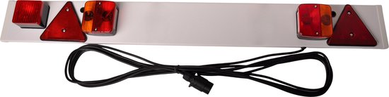 Foto: Lichtbalk voor aanhanger met 8 meter kabel 122 cm 7 polig