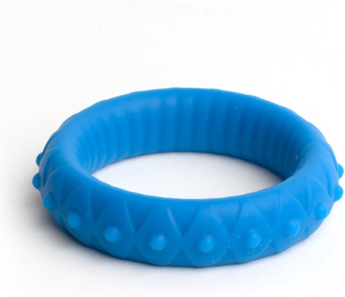 Goedkoopste Sport Fucker - Trailblazer Cockring - Liquid Siliconen - Blauw