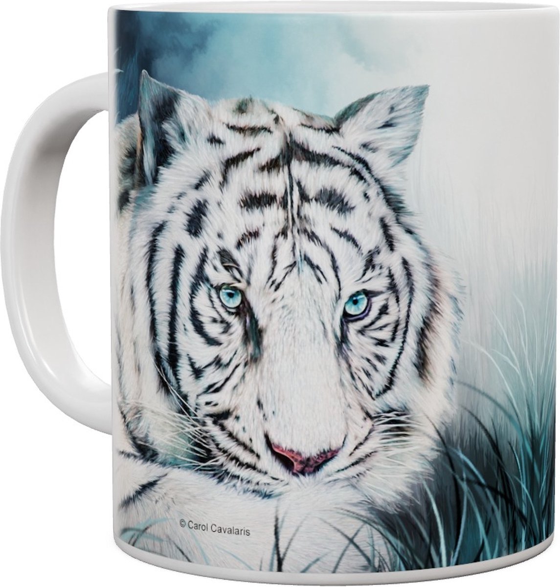 Witte Tijger White Tiger Portrait - Mok 440ml 440