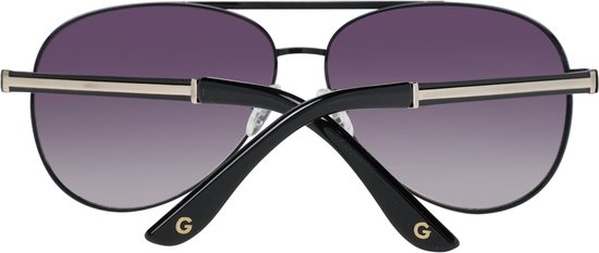 Guess - GF0173 - Zonnebril - Unisex - Zwart - Paarsblauwe lens van Merkloos — afbeelding 5