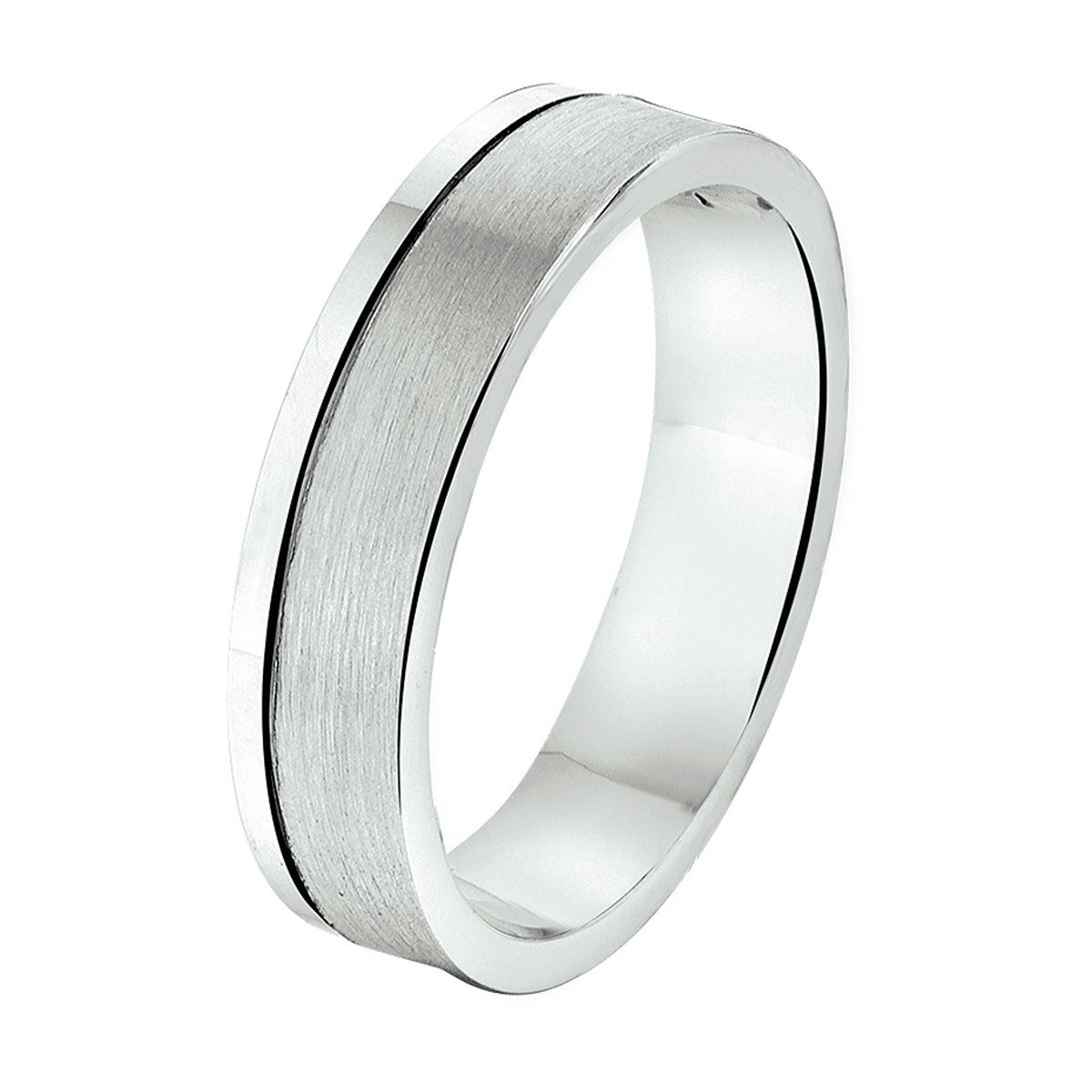 Gerhodineerd Zilver Ring A306 - 5 Mm Zonder Steen 1315724