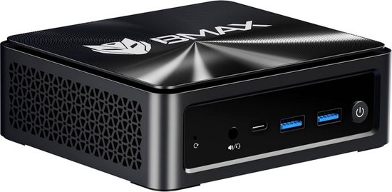 Bmax B1 Pro Mini PC Lüfterloser Intel N4000 8 GB LPDDR4 RAM / 128 GB eMMC Mini Desktop Computer WiFi5 HDMI/VGA Port 4K HD 2,4 GHz/5 GHz Dual WiFi BT4.2 Micro PC