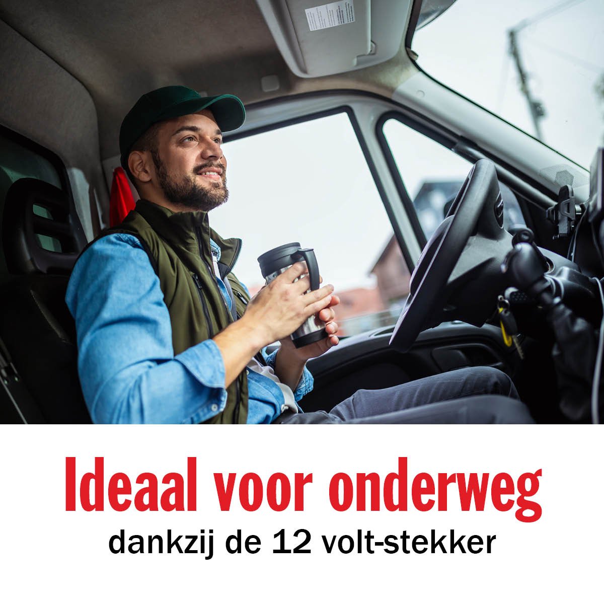 All Ride Reis Waterkoker 12V - Auto Waterkoker 0.8L - Aansluiting op Sigarettenaansteker Auto - Warme Dranken Onderweg - voor Auto, Camper, Boot en Vrachtwagen - Kunststof - Zwart — afbeelding 3
