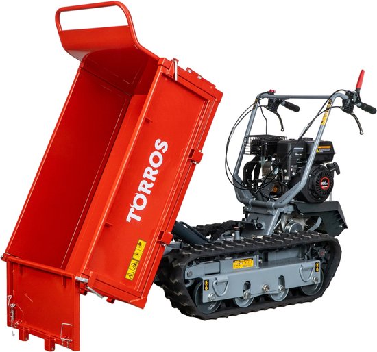 Rupsdumper vlakke kipbak 600kg 6,5pk 3+1R snelheden Torros MRP600H — afbeelding 3
