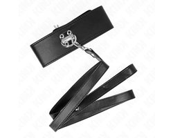 KINK - KETTING MET RIEM 116 CM MODEL 2 VERSTELBAAR 36-43 CM X 5 CM | KINKY | HALSBAND | SEKSSPEELTJES VOOR KOPPELS | SEX TOYS VOOR KOPPELS | BONDAGE | FETISH | BDSM | EXTREME BDSM | KINKY HALSBAND