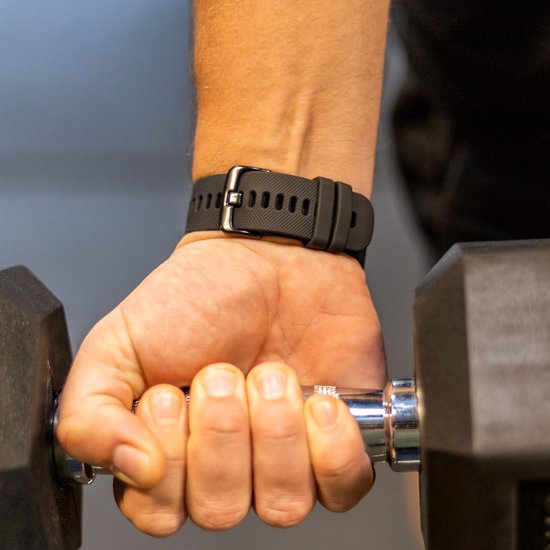 Strap-it Xiaomi Watch S1 Bracelet en silicone de luxe - Noir