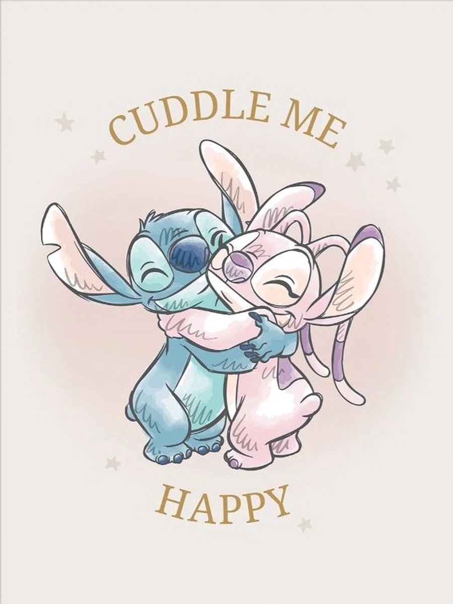 Disney Stitch Cuddle Me Art Print 30x40cm | Poster Multi color