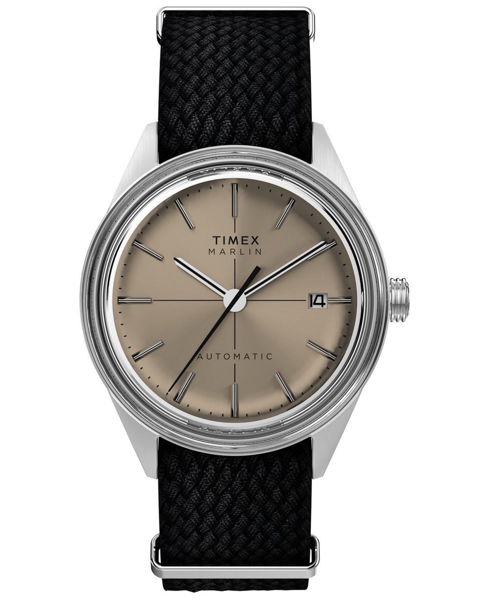 Timex Marlin Jet TW2Y06300 Horloge - Textiel - Zwart - Ø 38 mm