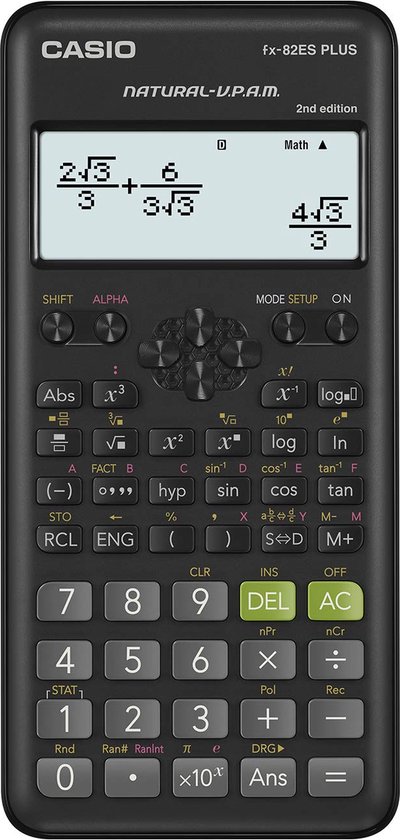 Casio Fx-82esplus-2 Box Calculator Zwart