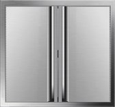 Bol.com Buiten Keuken Deuren - RVS - 55x55 Cm - Makkelijke Te Installeren aanbieding