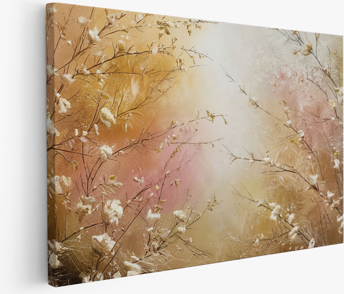 Saammp Muurcirkel Hout - Pauw tussen de gekleurde bloemen - Dieren - Natuur - Ø 80 - Wandcirkel - Wanddecoratie Cirkel - muurdecoratie Woonkamer - Slaapkamer decoratie - Rond Schilderij