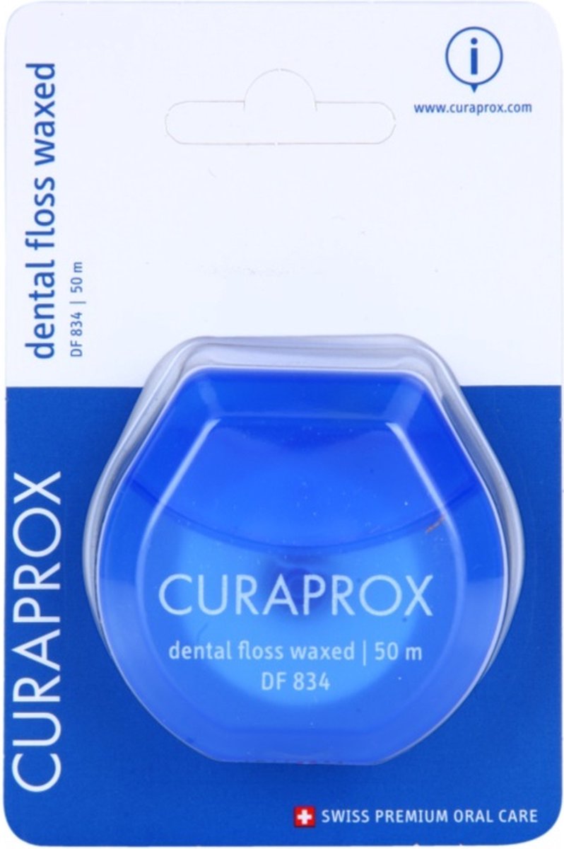 Curaprox DF 834 Dental Floss Waxed Mint - 50 meter