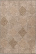 Tapis d'intérieur et Plein air Costa - Tapis d'extérieur à poils courts - Tapis en sisal - Beige - 80x150 CM