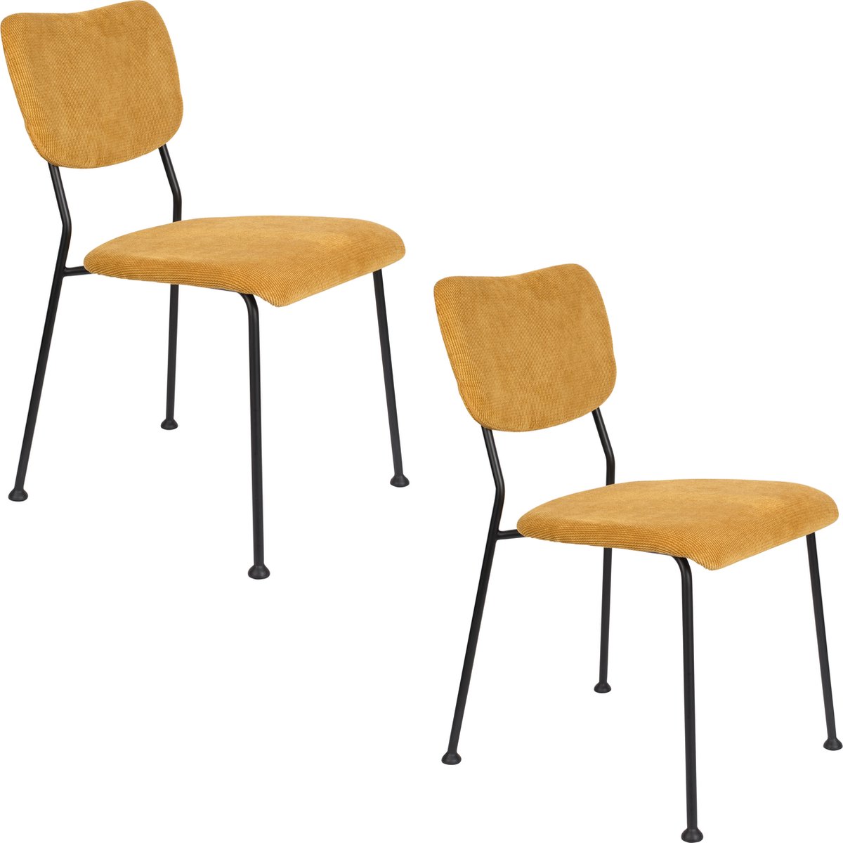 Benson Eetkamerstoelen Okergeel - Set van 2