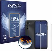 Savvies - Screenprotector voor Samsung Galaxy A05s - Folie Beschermfolie transparant volledig dekking (4 Stuks)