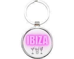 Akyol - ibiza Sleutelhanger - Ibiza - vakantieganger - spanje - vakantie - spaanse eilanden - zomervakantie - ibiza souvenir - souvenirtje - jongerenvakantie - eivissa - ushuaia - 4 x 7,5 CM