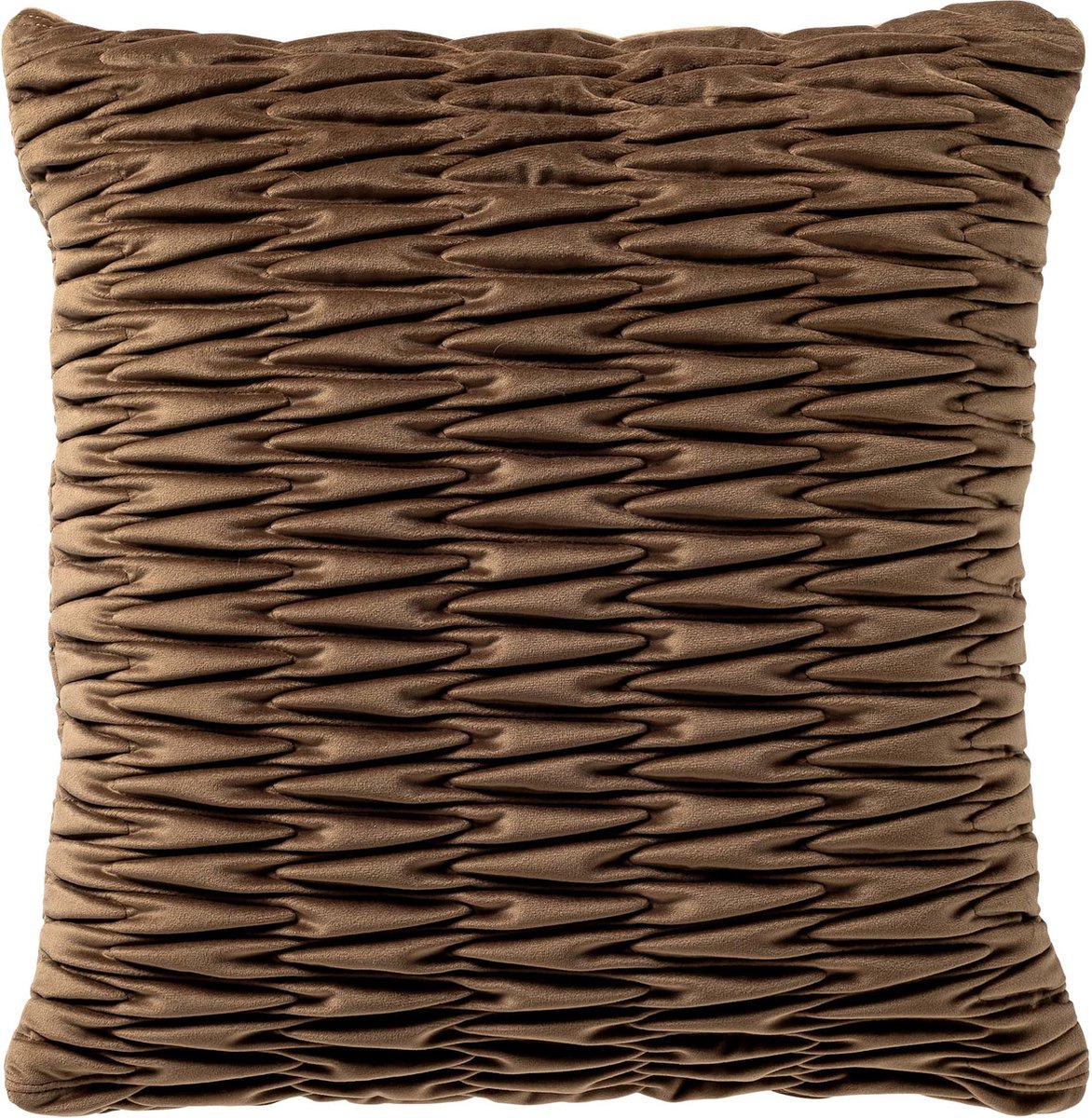 Hoii HALINA | sierkussen 43x43 cm | Coca Mocha | Hoii | met duurzame kussenvulling Donkerbruin