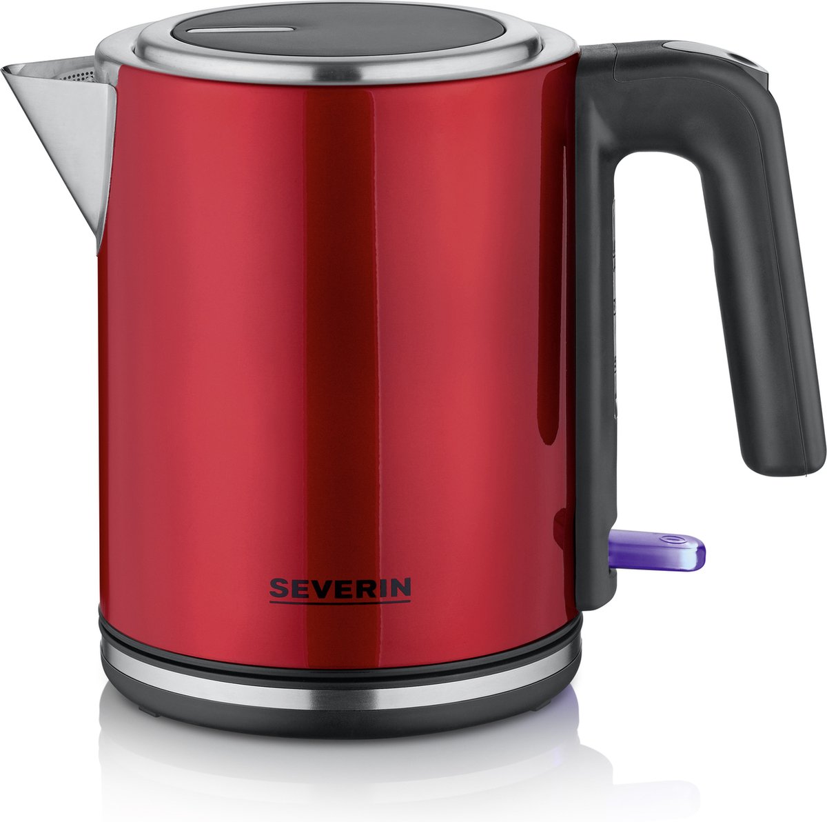 SEVERIN WK 3427 Waterkoker roodzilverzwart