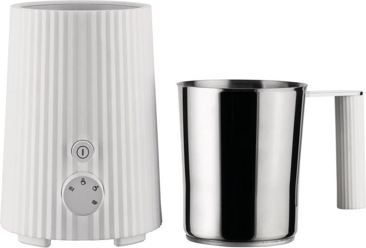 Alessi Plisse Melkopschuimer Zwart