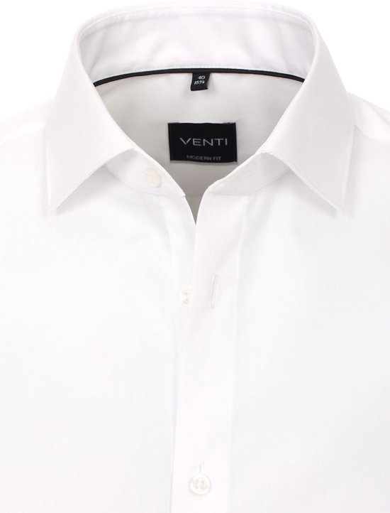 Venti Chemise Avec Revers Coupe Moderne 001980-000 Wit - XXL