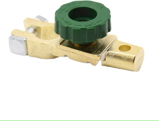 Accu ontkoppelingsklem - Batterijscheidingsschakelaar - accuklem - 100% messing - auto - vrachtwagen - boot - voertuigen