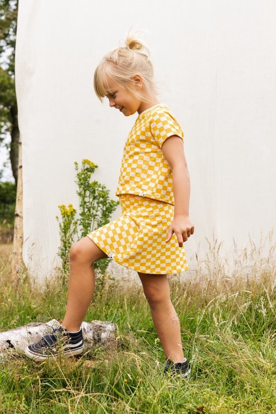 LOOXS Little 2412-7748-774 Rok Filles - Taille 92 - Jaune en 95% Cotton 5% élasthanne