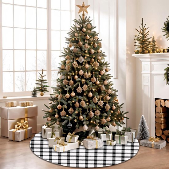 Kerstboomrok Pluche Witte Kerstdecoratie voor een Feestelijke Sfeer | bol