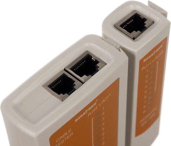 Digitus Netwerk Tester & Kabel Tester - PoE Testapparaat - Automatische Scan - RJ45 RJ11 ISDN BNC - LAN netwerkkabel coax kabel