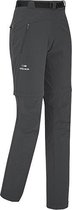 FLEX ZIP-OFF PANTS W - stretch afritsbroek - dames - grijs/zwart