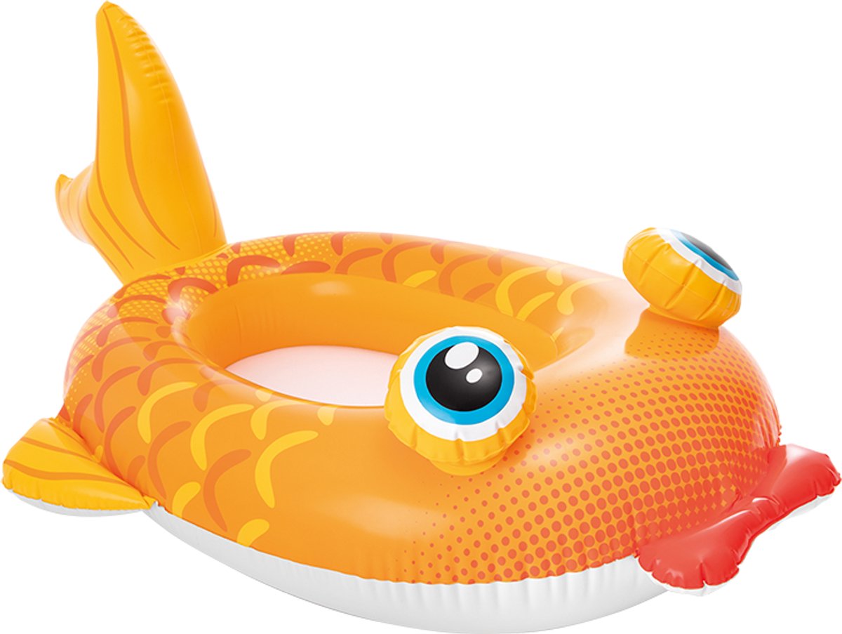 Intex Pool Cruiser kinderboot opblaasboot vis Oranje