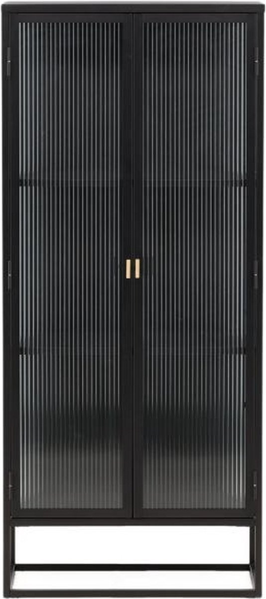Svea - Limo vitrinekast - 70 x 160 cm - zwart