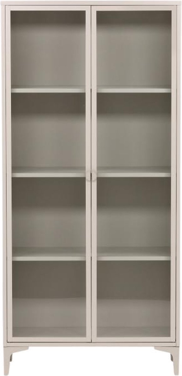Svea - Salvo vitrinekast - 90 x 190 cm - beige