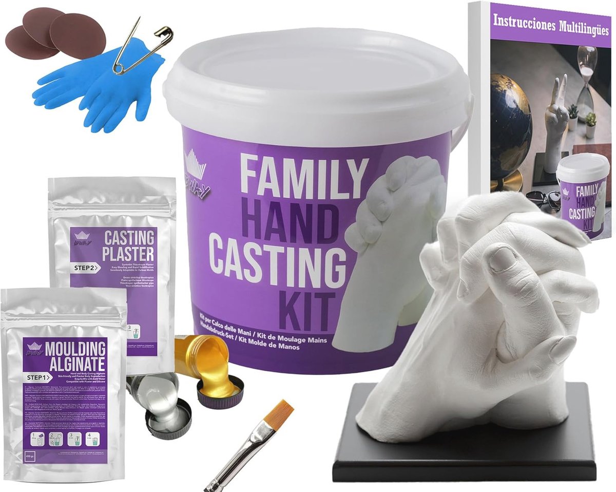 Handafdrukken Set voor Sculpturen - Creatieve Geschenk Ideeën voor Koppels en Familie
